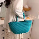 Borsa a mano casual in cotone da donna - Borsa a mano ATREND