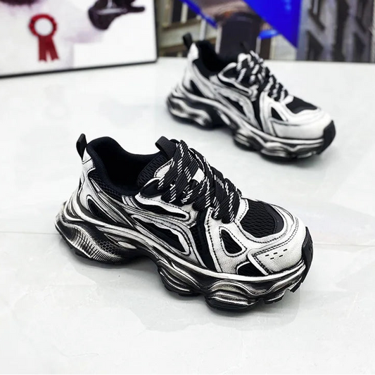 Sneakers chunky in mesh traspirante da uomo