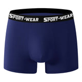 Boxer casual 6 pezzi in cotone con fascia elastico e lettere da uomo - Boxer uomo ATREND