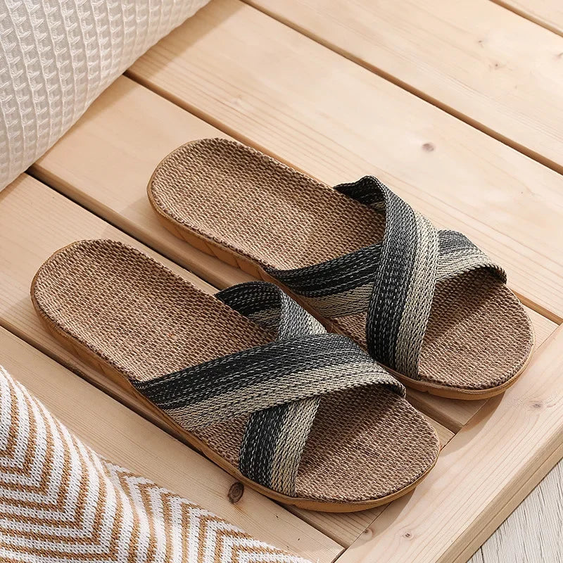 Ciabatte casual con fascia bicolore da donna - Ciabatte donna ATREND