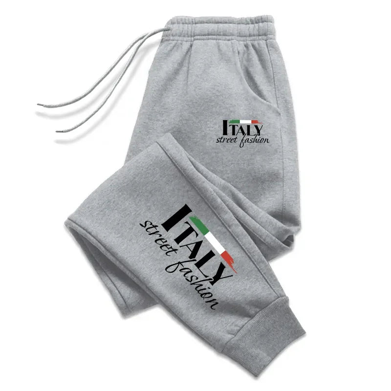 Pantaloni sportivi casual con fascia elastica con lacci e lettere unisex - Pantaloni sportivi unisex ATREND