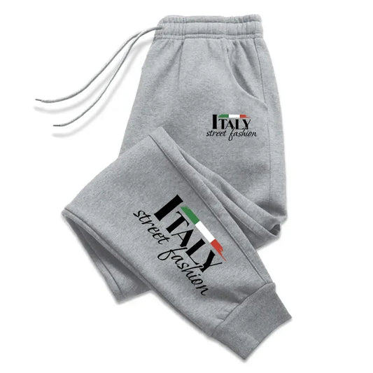 Pantaloni sportivi casual con fascia elastica con lacci e lettere unisex - Pantaloni sportivi unisex ATREND