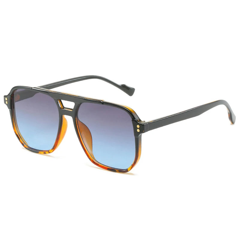 Occhiali da sole casual geometrici bicolor da donna - Occhiali da sole donna ATREND