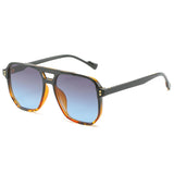Occhiali da sole casual geometrici bicolor da donna - Occhiali da sole donna ATREND