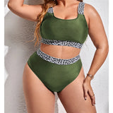 Women's Two Piece Bikini Set Bra and Panties with Contrast Trim