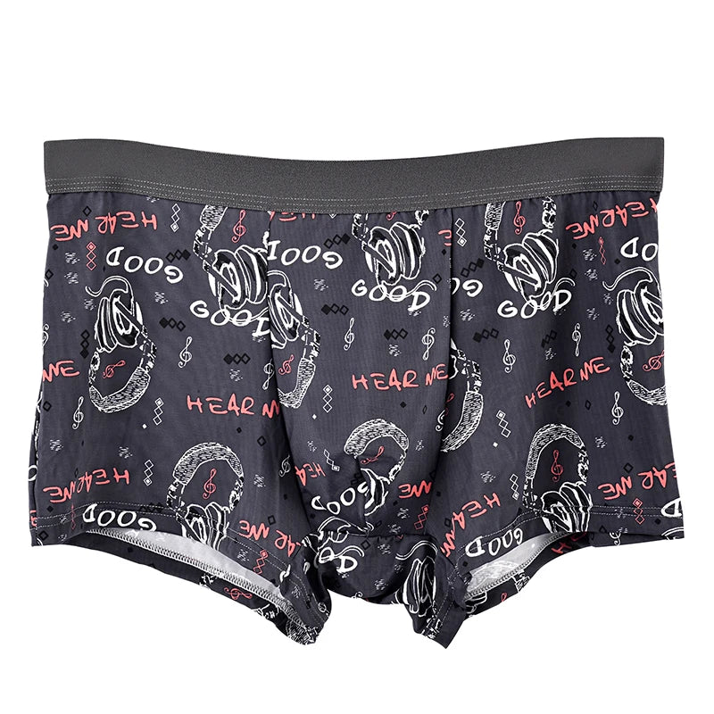 Boxer casual 8 pezzi con fascia elastica e stampa grafica da uomo - Boxer uomo ATREND