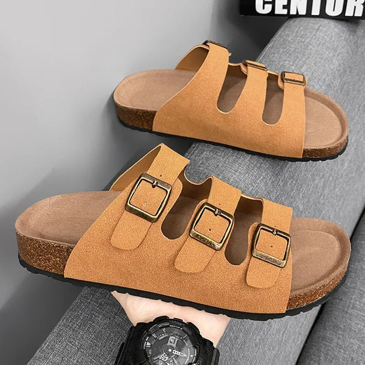 Ciabatte outdoor con tripla fascia e fibbia da uomo - Ciabatte uomo ATREND