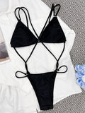 Bikini intero intrecciato scavato da donna - costumi ATREND