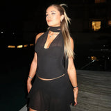 Set coordinato top e mini gonna da donna - Set coordinato donna ATREND
