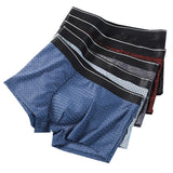 Men's 5 Piece Breathable Elastic Band Casual Boxer Shorts