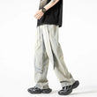 Jeans casual streetwears con gamba larga e chiusura a lacci da uomo - Jeans uomo ATREND
