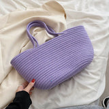 Borsa a mano casual in cotone da donna - Borsa a mano ATREND