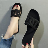 Ciabatte con fascia geometrica da donna - Ciabatte donna ATREND
