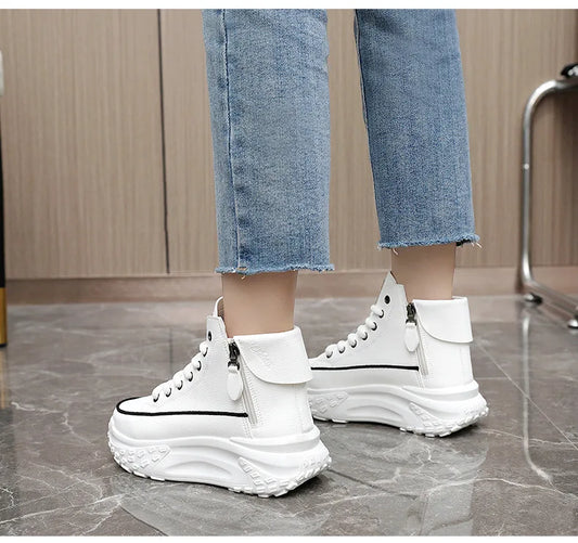 Sneakers casual alla caviglia outdoor con lacci da donna - Sneakers donna ATREND