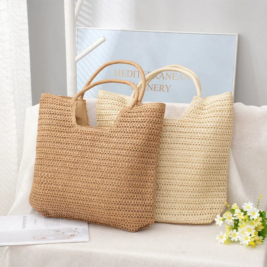 Borsa a mano casual in cotone da donna - Borsa a mano ATREND