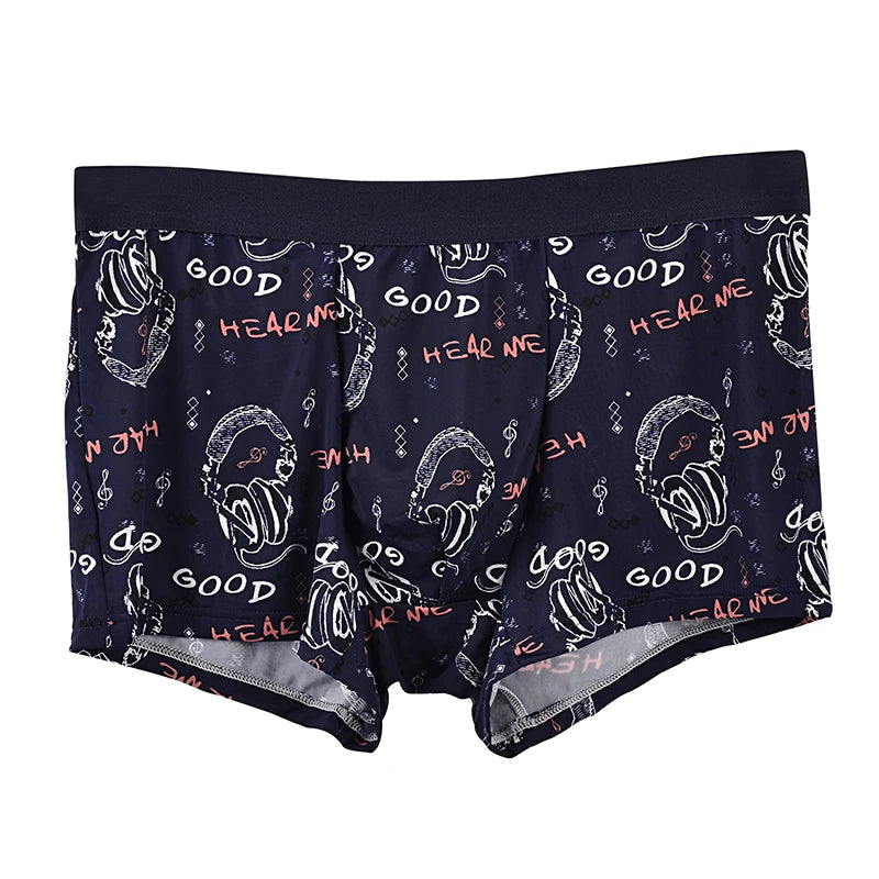 Boxer casual 8 pezzi con fascia elastica e stampa grafica da uomo - Boxer uomo ATREND