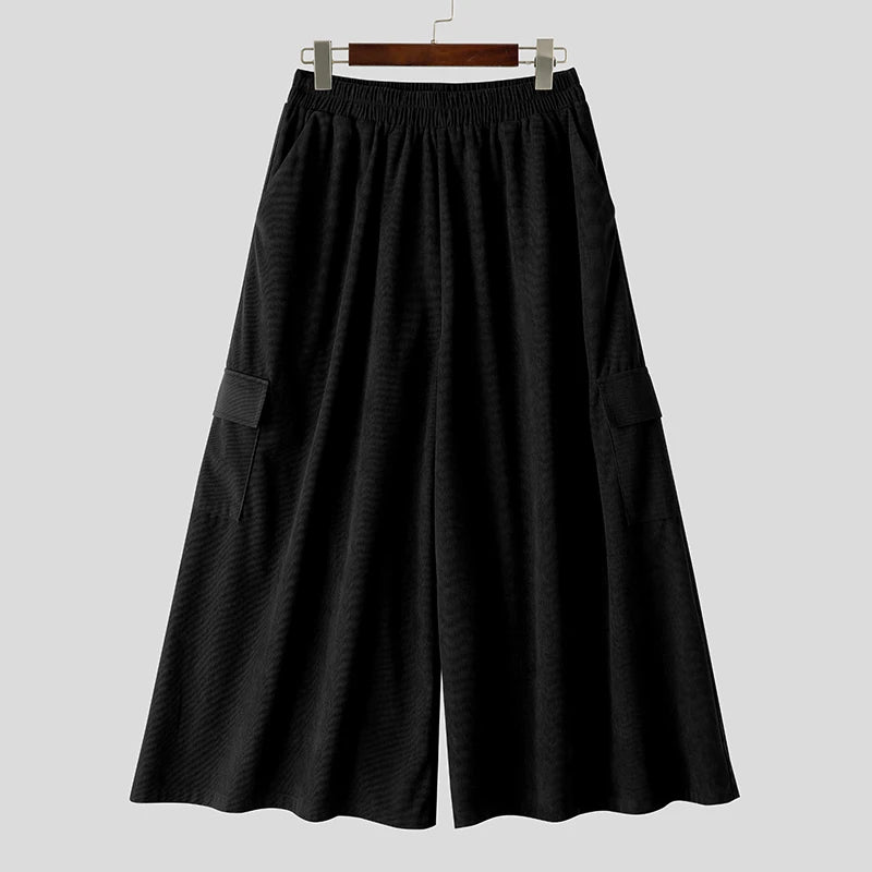 Pantaloni casual a gamba larga da uomo - Pantaloni uomo ATREND