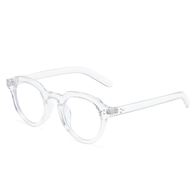 Occhiali da sole rotondi bicolor con lenti trasparenti e colorate unisex - Occhiali da sole unisex ATREND