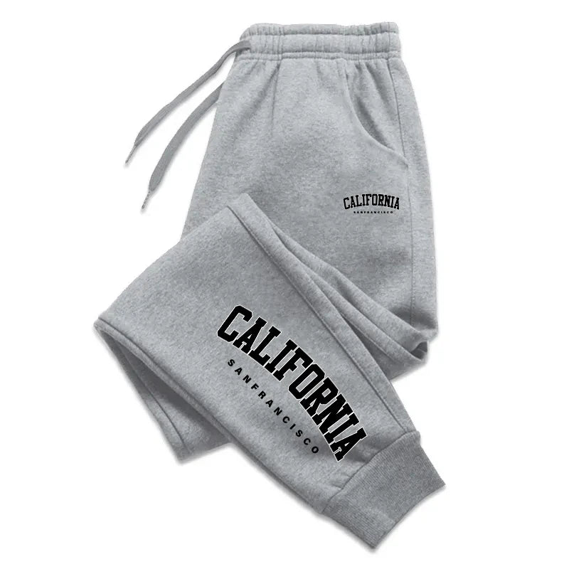 Pantaloni sportivi con fascia elastica e lettere unisex - Pantaloni sportivi unisex ATREND