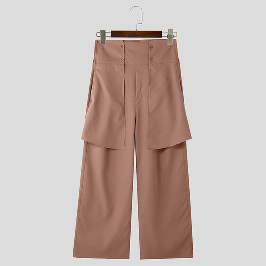 Pantaloni geometrici a fascia alta da uomo - Pantaloni uomo ATREND