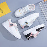 Sneakers casual in pelle PU con lacci da donna - Sneakers donna ATREND
