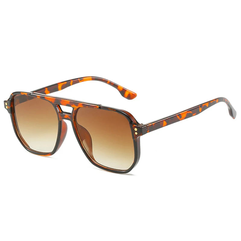 Occhiali da sole casual geometrici bicolor da donna - Occhiali da sole donna ATREND