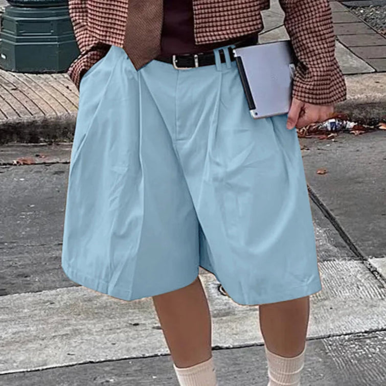 Pantaloncini casual a gamba larga da uomo - Pantaloncini uomo ATREND