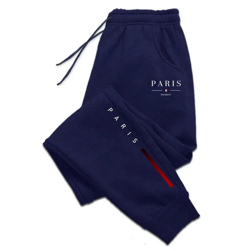 Pantaloni sportivi con fascia elastica e lettere da uomo - Pantaloni sportivi uomo ATREND