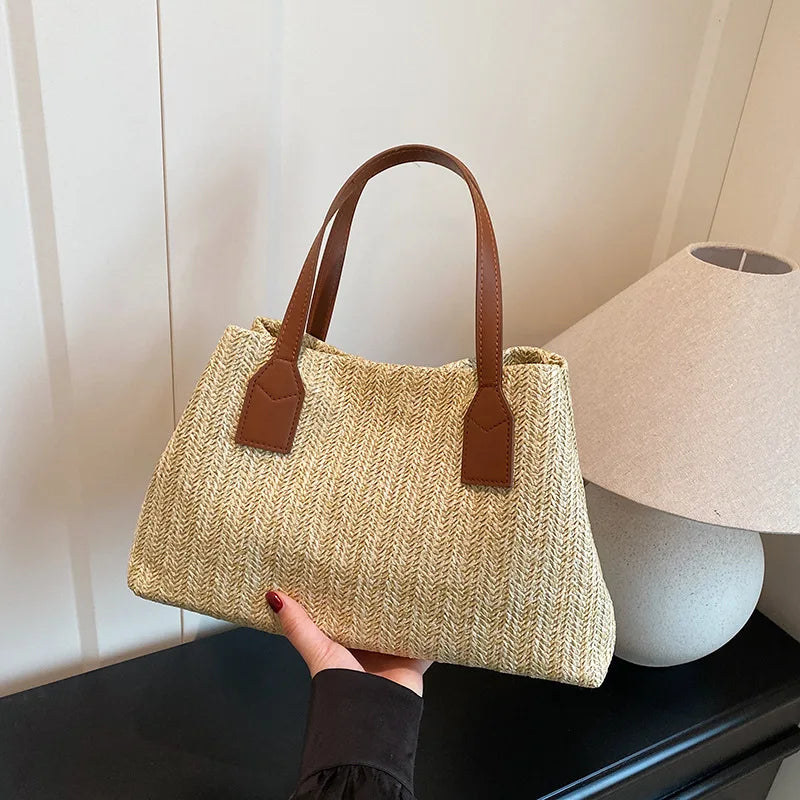 Borsa a mano casual in cotone da donna - Borsa a mano ATREND