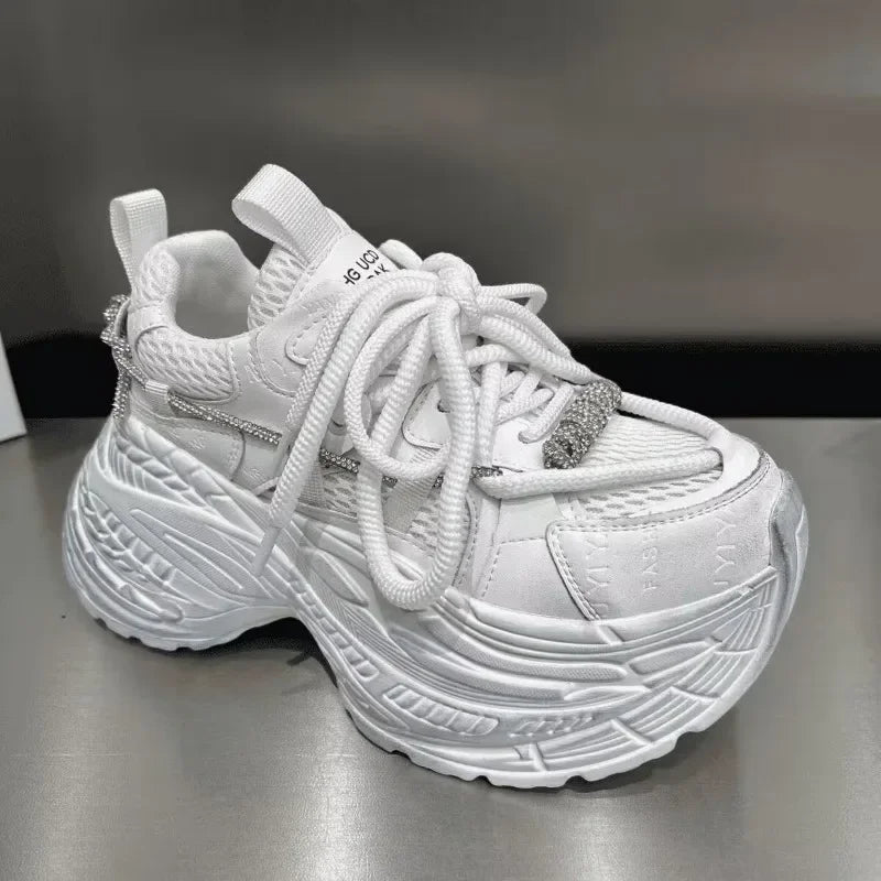 Sneakers outdoor con para alta tessuto mesh e lacci da donna - Sneakers donna ATREND