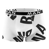 Men's 6 Piece Letter Print Casual Boxer Shorts