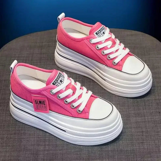 Sneakers casual canvas con lacci da donna - Sneakers donna ATREND