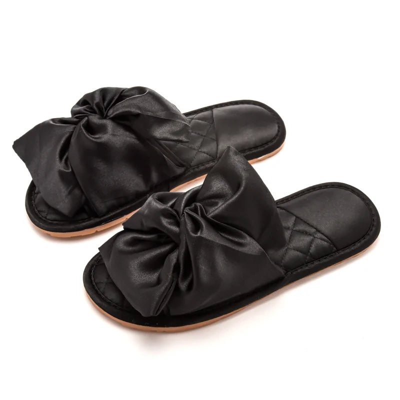 Ciabatte indoor in cotone con fiocco da donna - Ciabatte donna ATREND