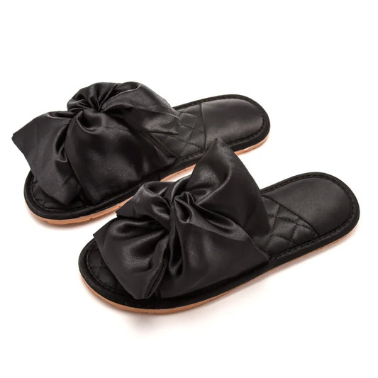 Ciabatte indoor in cotone con fiocco da donna - Ciabatte donna ATREND