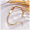 Braccialetto personalizzabile con targhetta da donna