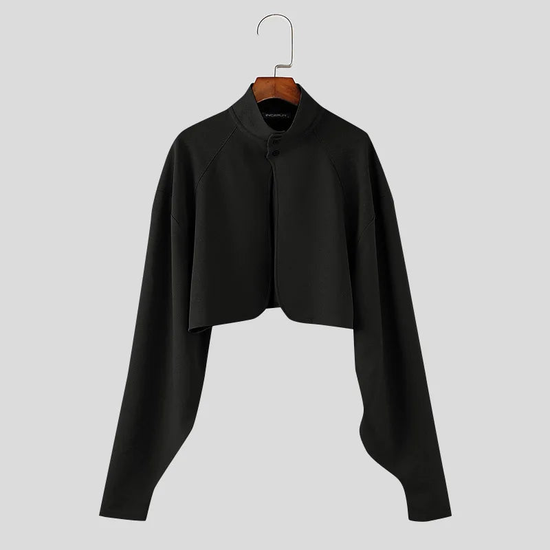 Blazer corto con maniche a sbuffo da uomo - blazer uomo ATREND