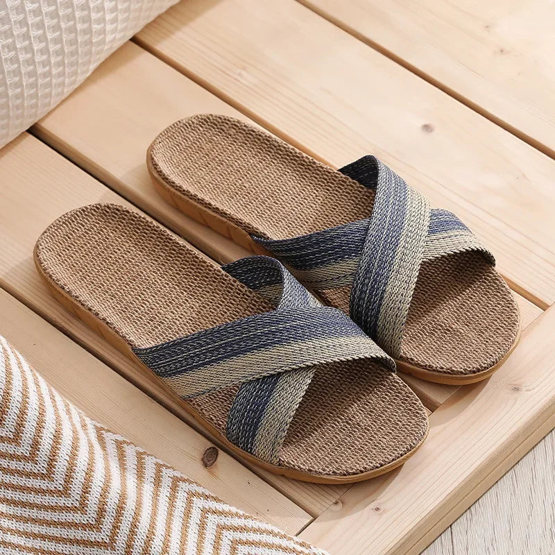 Ciabatte casual con fascia bicolore da donna - Ciabatte donna ATREND