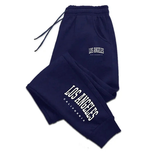 Pantaloni sportivi con fascia elastica e lettere da uomo - Pantaloni sportivi uomo ATREND