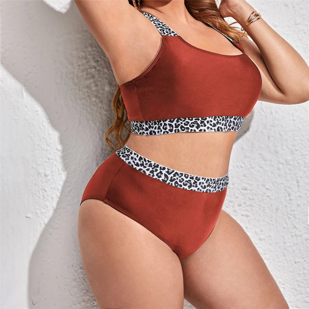 Women's Two Piece Bikini Set Bra and Panties with Contrast Trim