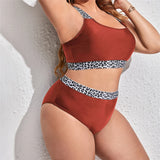 Women's Two Piece Bikini Set Bra and Panties with Contrast Trim