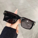 Occhiali da sole quadrati bicolor con lenti chiare o scure unisex - Occhiali da sole unisex ATREND