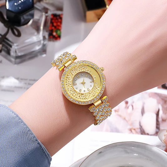 Set idea regalo orologio collana orecchini e anello con pietra rossa da donna - Idea regalo donna ATREND