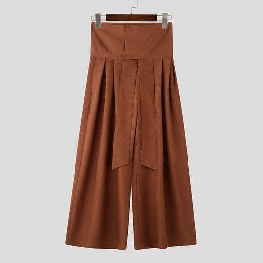 Pantaloni larghi con fascia alta da uomo - Pantaloni uomo ATREND