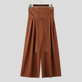 Pantaloni larghi con fascia alta da uomo - Pantaloni uomo ATREND