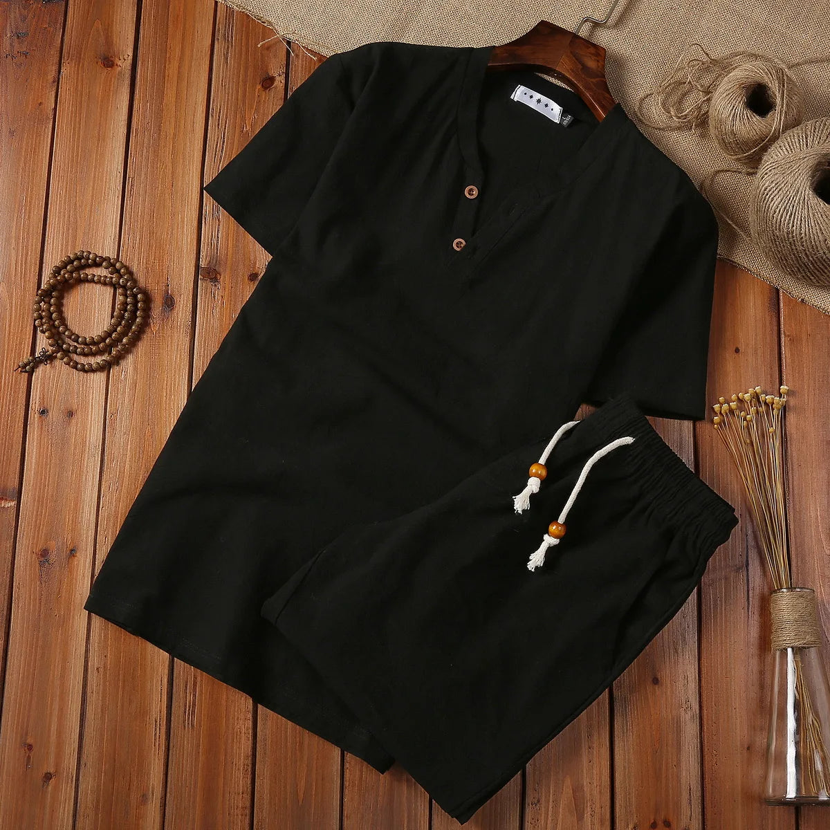Set coordinato casual t-shirt e pantaloncini da uomo - Set coordinato uomo ATREND