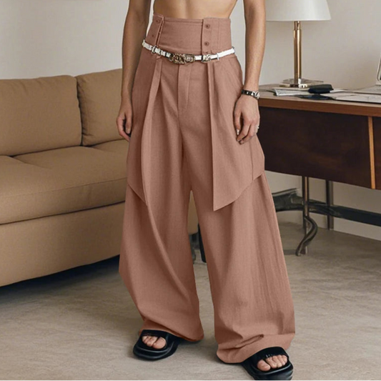 Pantaloni geometrici a fascia alta da uomo - Pantaloni uomo ATREND