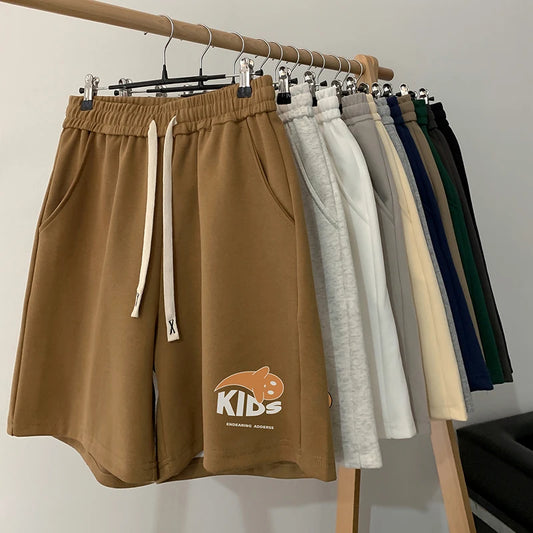 Pantaloncini casual cartoon con fascia elastica e lacci da uomo - Pantaloncini uomo ATREND