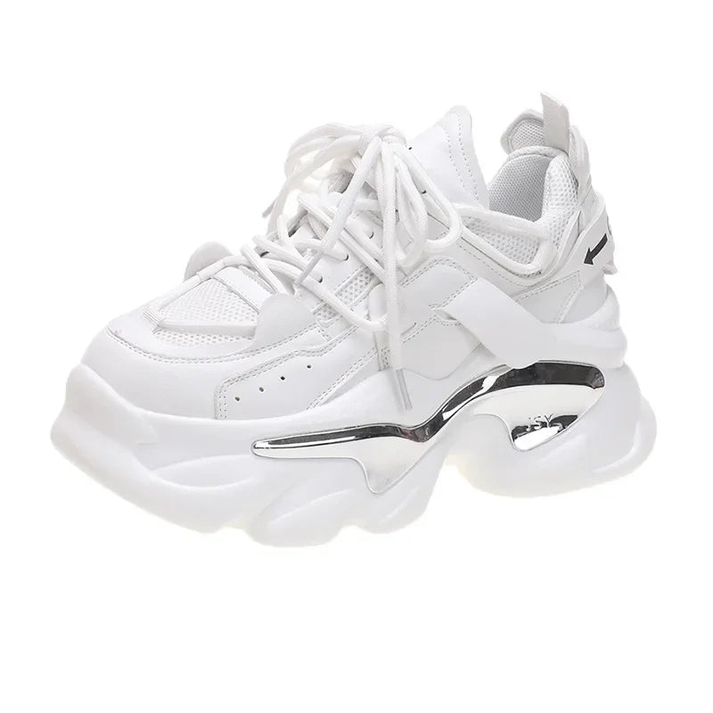 Sneakers casual chunky con para e lacci da donna - Sneakers donna ATREND