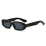 Occhiali da sole rettangolari bicolor con lenti trasparenti colorate unisex - Occhiali da sole unisex ATREND