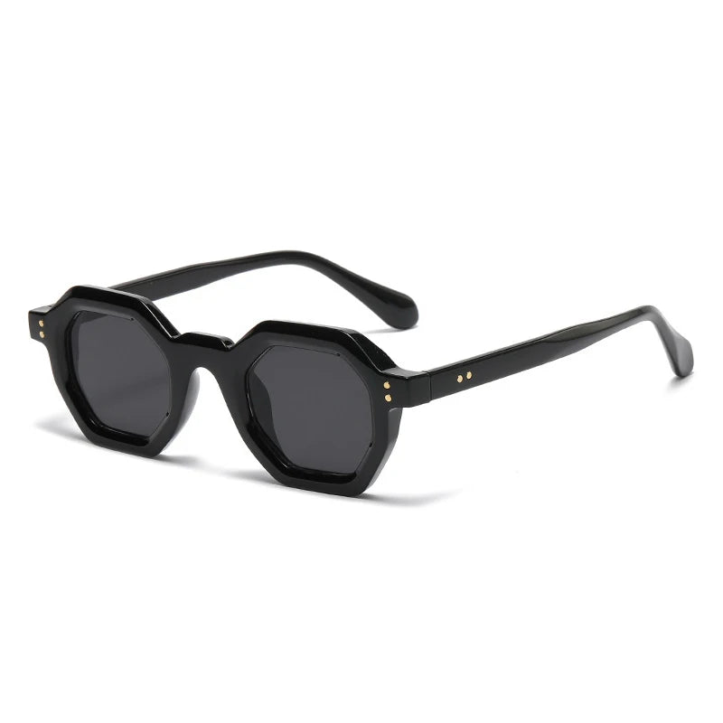 Occhiali da sole geometrici bicolor con lenti chiare o scure unisex - Occhiali da sole unisex ATREND